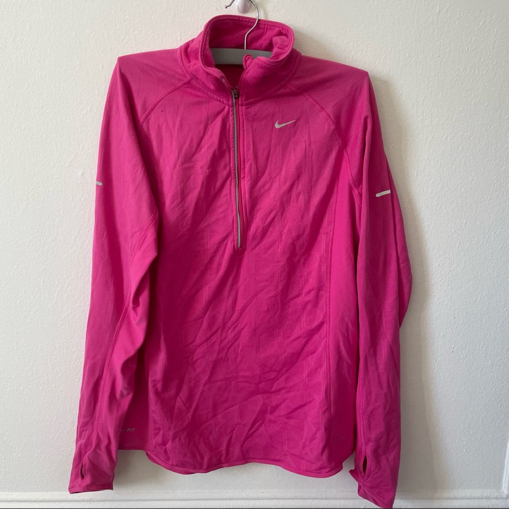 Women’s Nike Running Element Thermal 1/2 Zip Long Sleeve Top Size LARGE